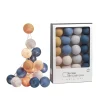 LA CASE DE COUSIN PAUL Guirlande lumineuse L'ORIGINAL GRACELAND moutarde, bleu poudré, lin, ivoire, gris perle, canard