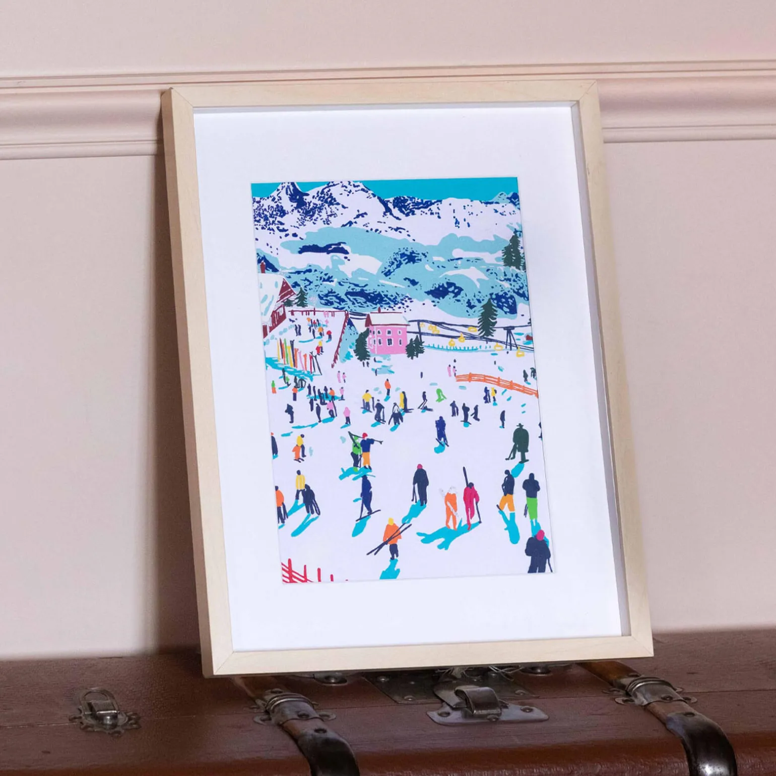 La Petite Epicerie Peinture par numéros SKIING AMONG MONTAINS - 4MURS