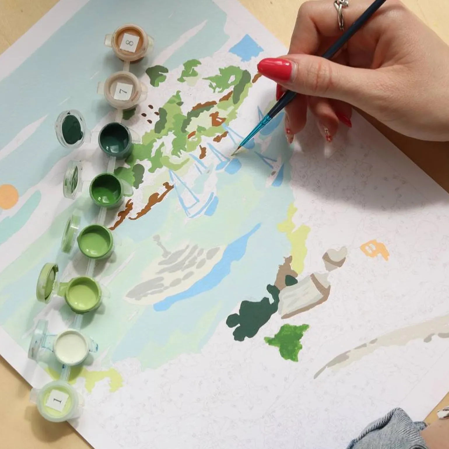 La Petite Epicerie Peinture par numéros BALADE DANS LES CALANQUES