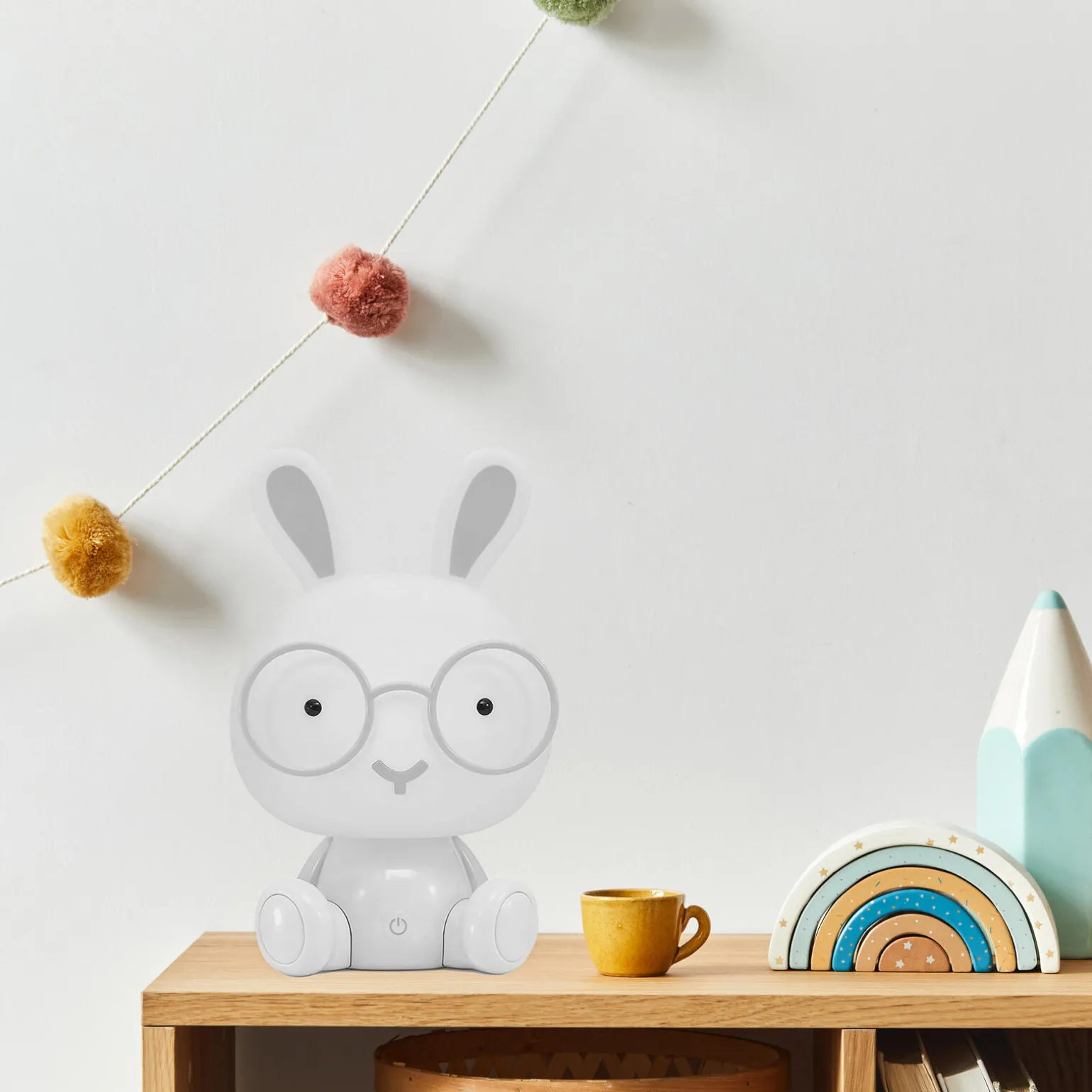 Lampe à poser BUNNY coloris blanc 30,5 x 19 cm - 4MURS