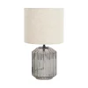 Lampe à poser CRISTAL coloris transparent grisé 35 x 30 cm - 4MURS