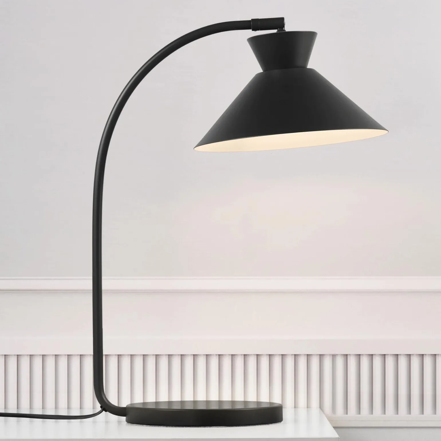 Lampe à poser DIAL coloris noir 51 x 25 cm - 4MURS