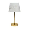 Lampe à poser GINKGO coloris blanc et or 39 x 20 cm - 4MURS