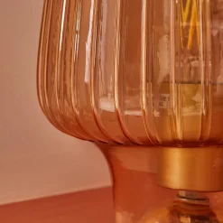 Lampe à poser HOLEO coloris ambre 21 x 18 cm - 4MURS