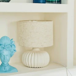 Lampe à poser MATHILDE coloris blanc 32 x 25 cm - 4MURS