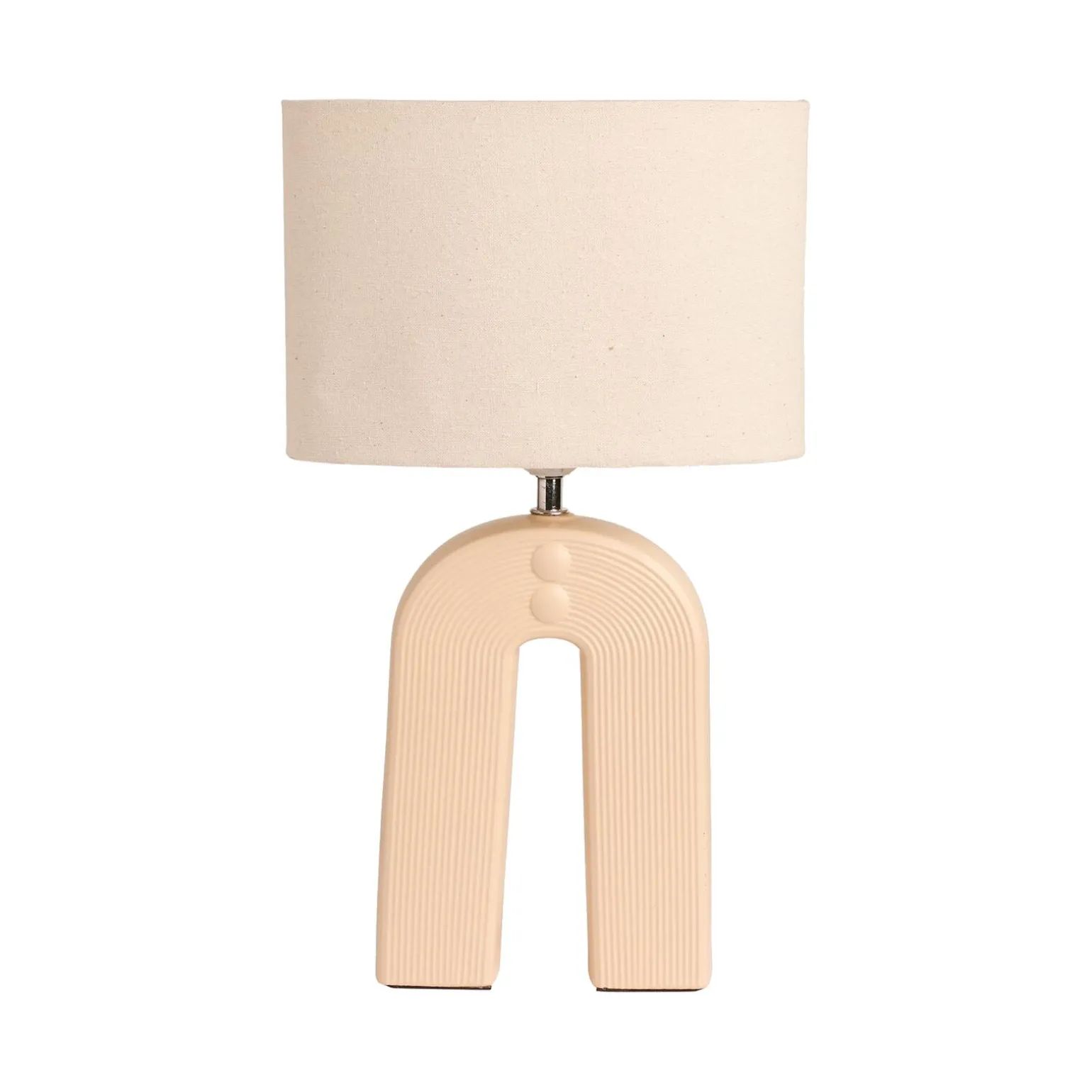 Lampe à poser OSIRIS coloris beige rosé 44 x 26 cm - 4MURS