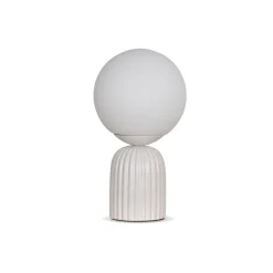 Lampe à poser PENELOPE coloris blanc 26,5 x 15 cm - 4MURS