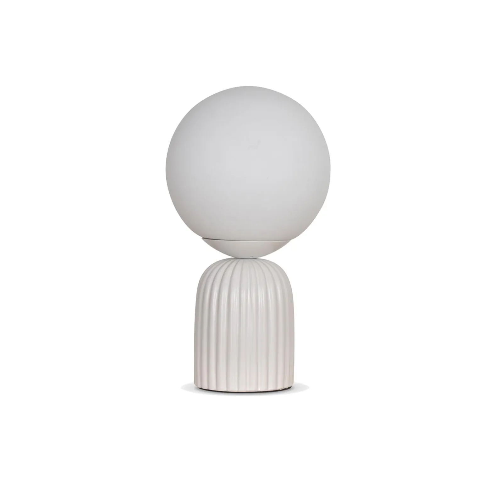 Lampe à poser PENELOPE coloris blanc 26,5 x 15 cm - 4MURS