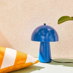 Lampe à poser SILO coloris bleu franc 29,5 x 21 cm - 4MURS