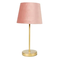 Lampe à poser VELVET GOLD coloris rose 40 x 20 cm - 4MURS