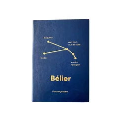 L'AVANT GARDISTE Carnet ASTRO BELIER coloris bleu - 4MURS