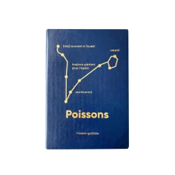 L'AVANT GARDISTE Carnet ASTRO POISSON coloris bleu - 4MURS