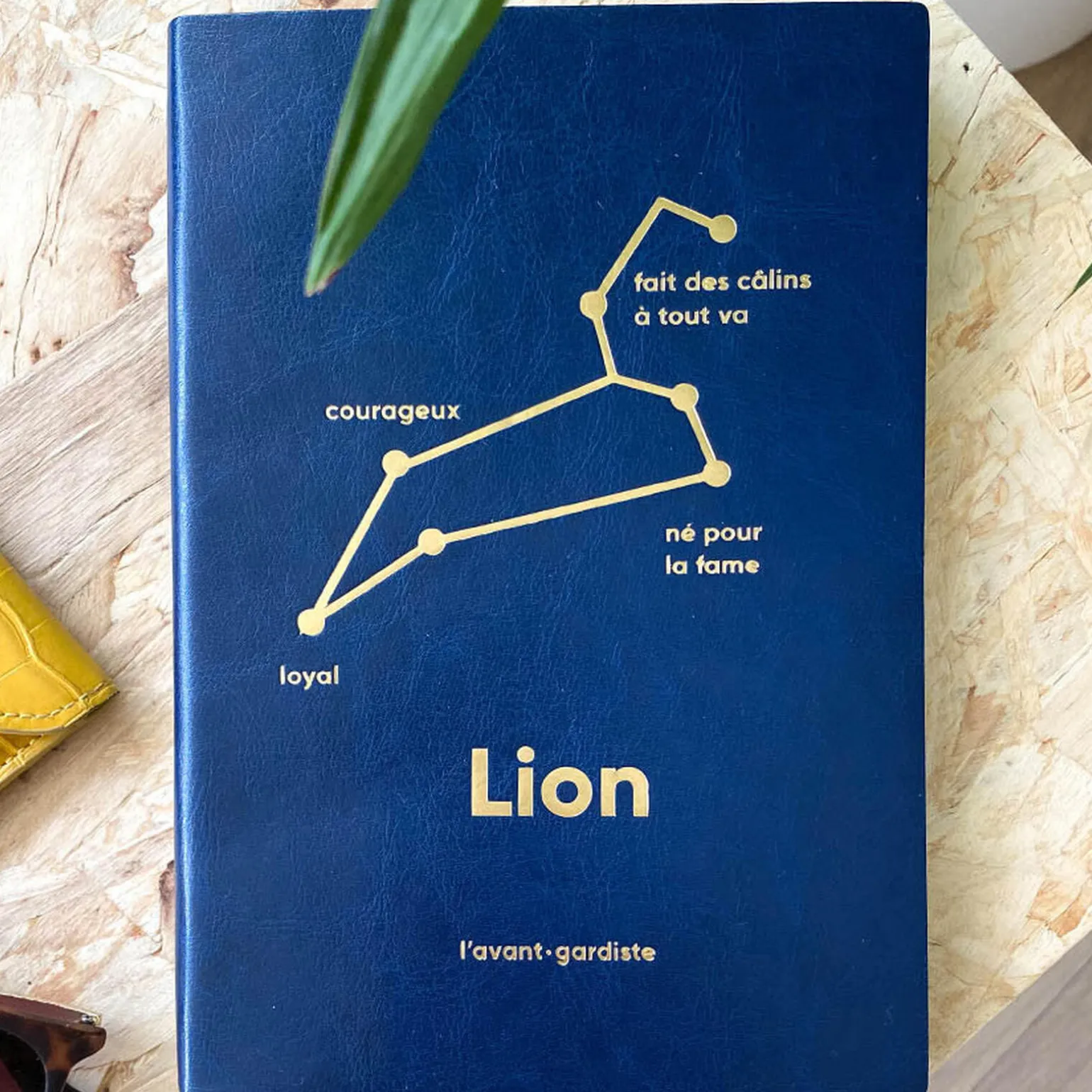 L'AVANT GARDISTE Carnet ASTRO LION coloris bleu - 4MURS