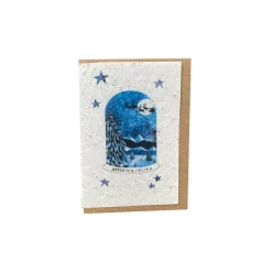 LES CARTES DE LULU Carte JOYEUSES FÊTES coloris bleu - 4MURS