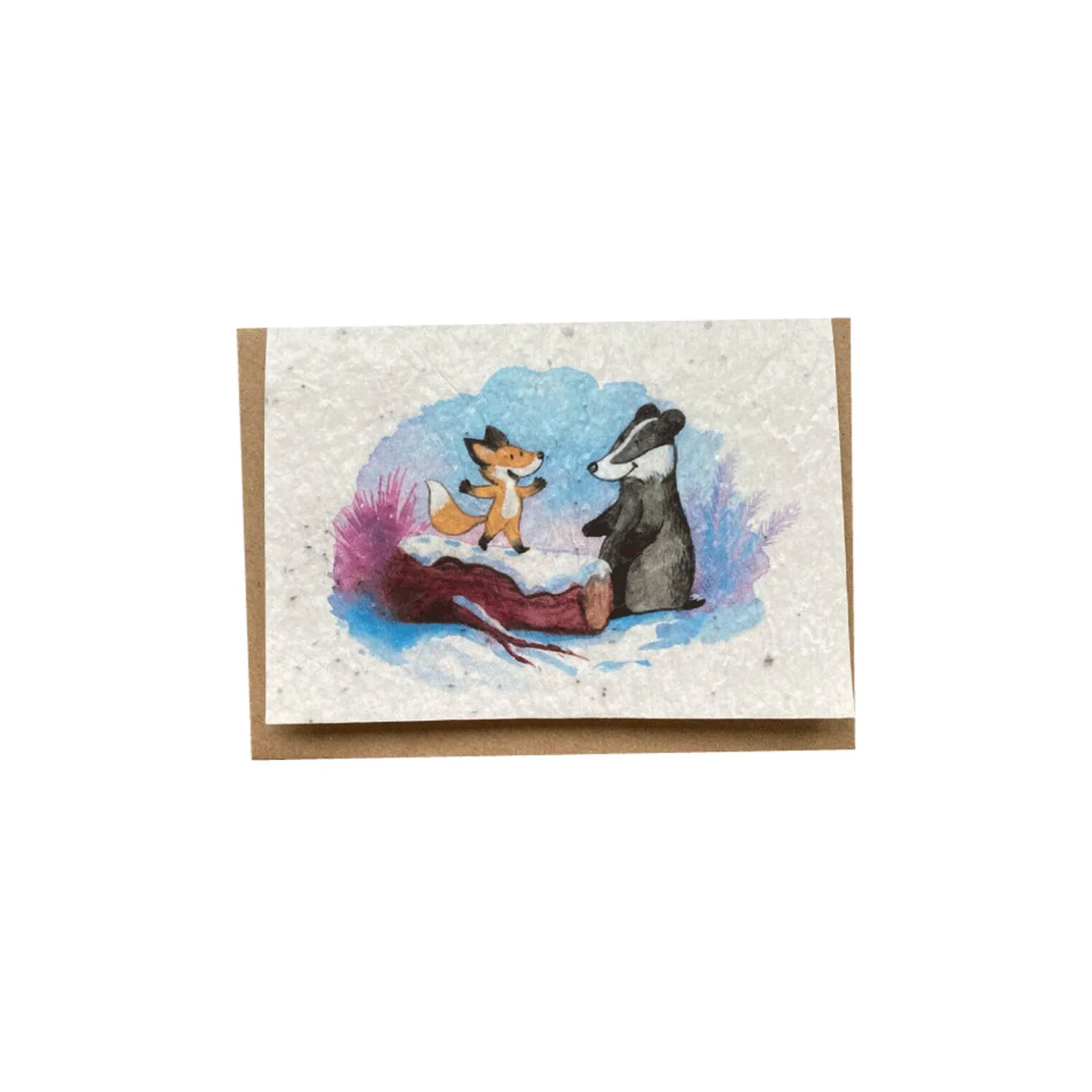 LES CARTES DE LULU Carte ANIMAUX HIVER coloris blanc - 4MURS