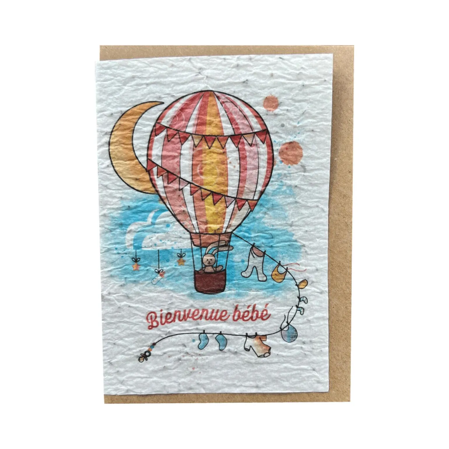LES CARTES DE LULU Carte BIENVENUE BÉBÉ coloris multicolore - 4MURS