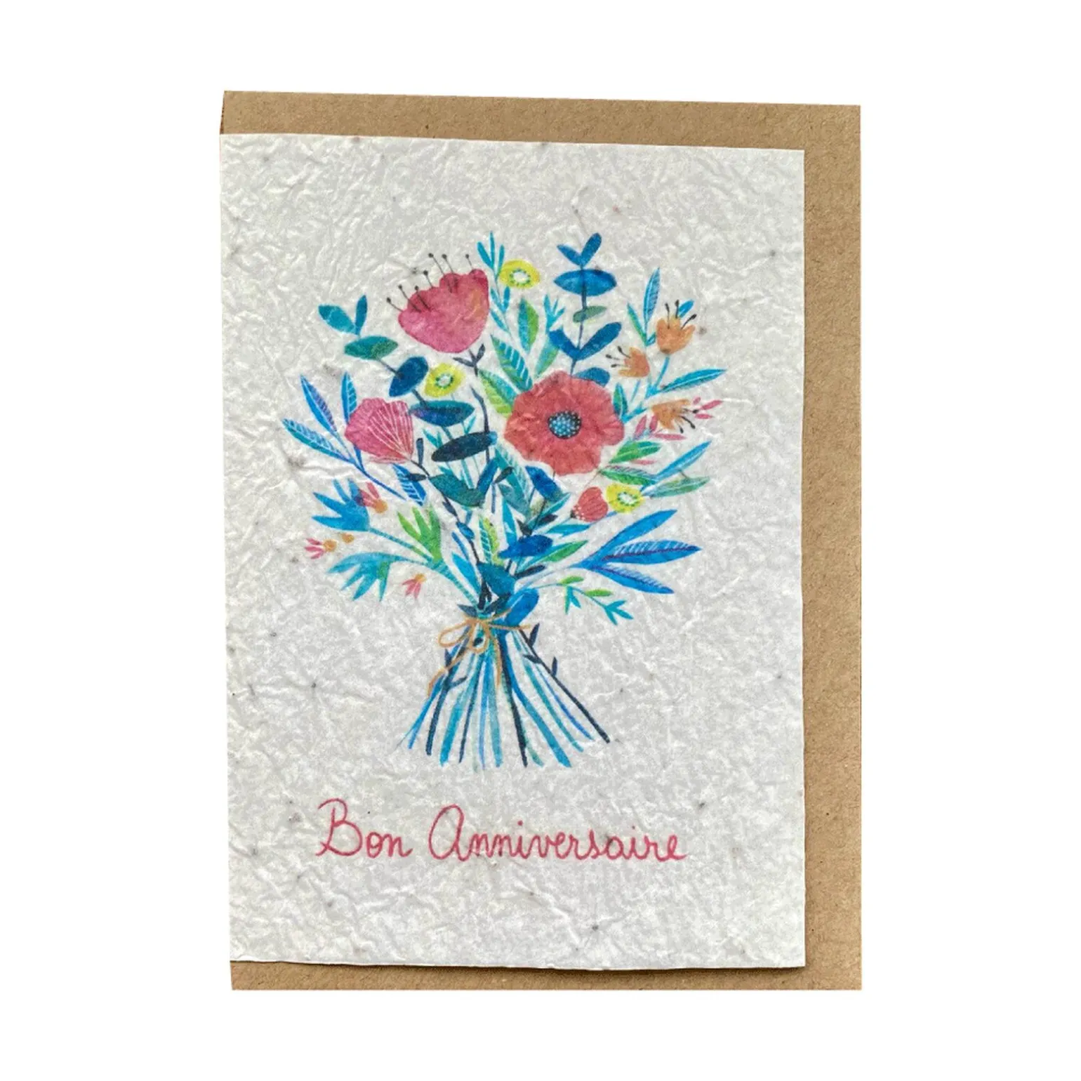 LES CARTES DE LULU Carte ANNIVERSAIRE BOUQUET multicolore - 4MURS