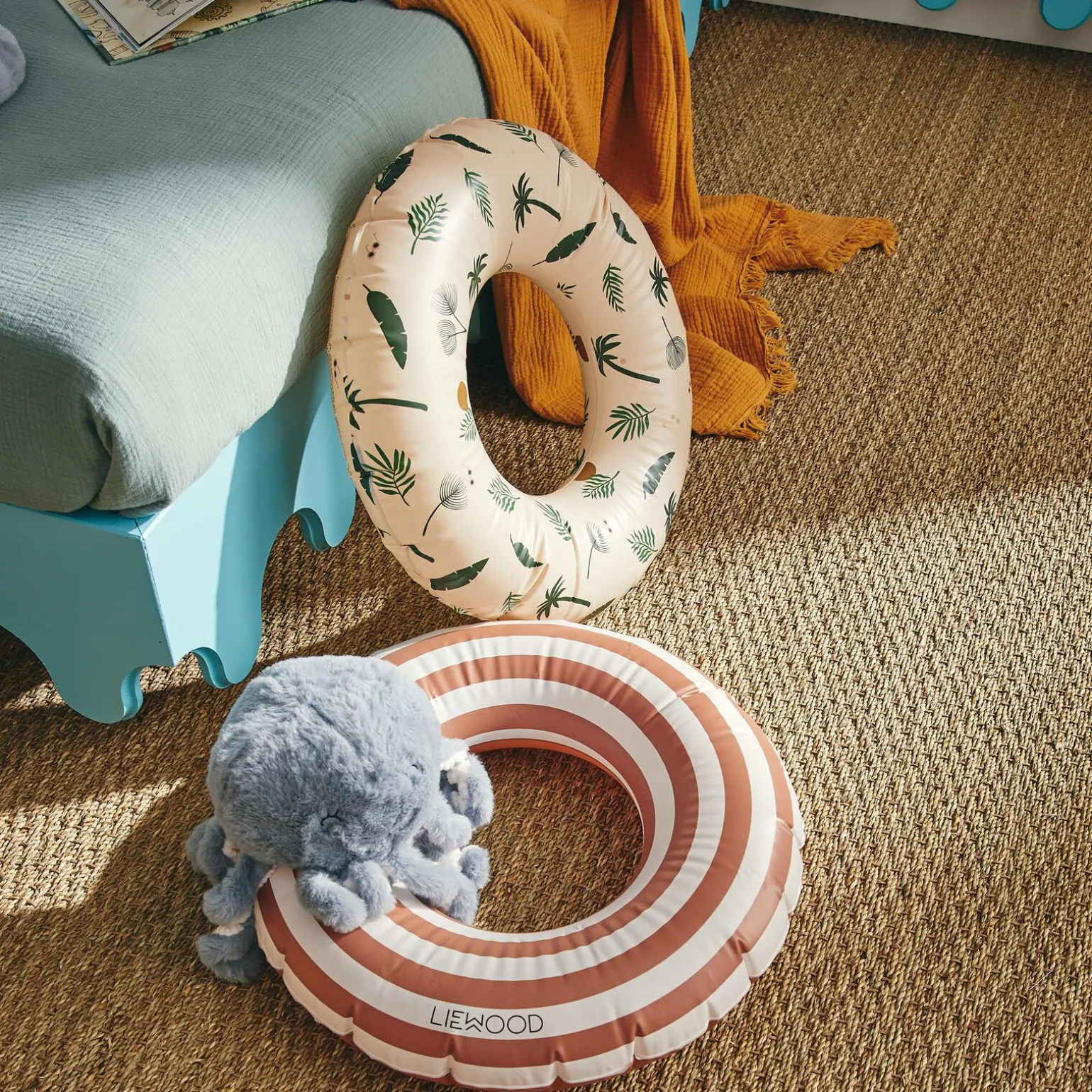 LIEWOOD Bouée gonflable BALOO Terracotta/crème - 4MURS