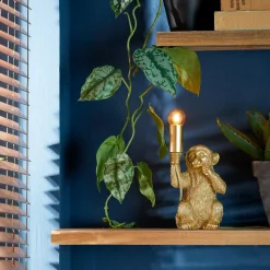 Light & Living Lampe à poser MONKEY THINKER or 23,5 x 12,5 cm - 4MURS