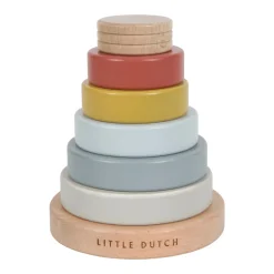 Little Dutch Jeu éducatif TOUR D’ANNEAUX À EMPILER - 4MURS