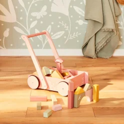 Little Dutch Jeu d'éveil CHARIOT A BLOCS FLEURS - 4MURS