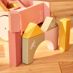 Little Dutch Jeu d'éveil CHARIOT A BLOCS FLEURS - 4MURS