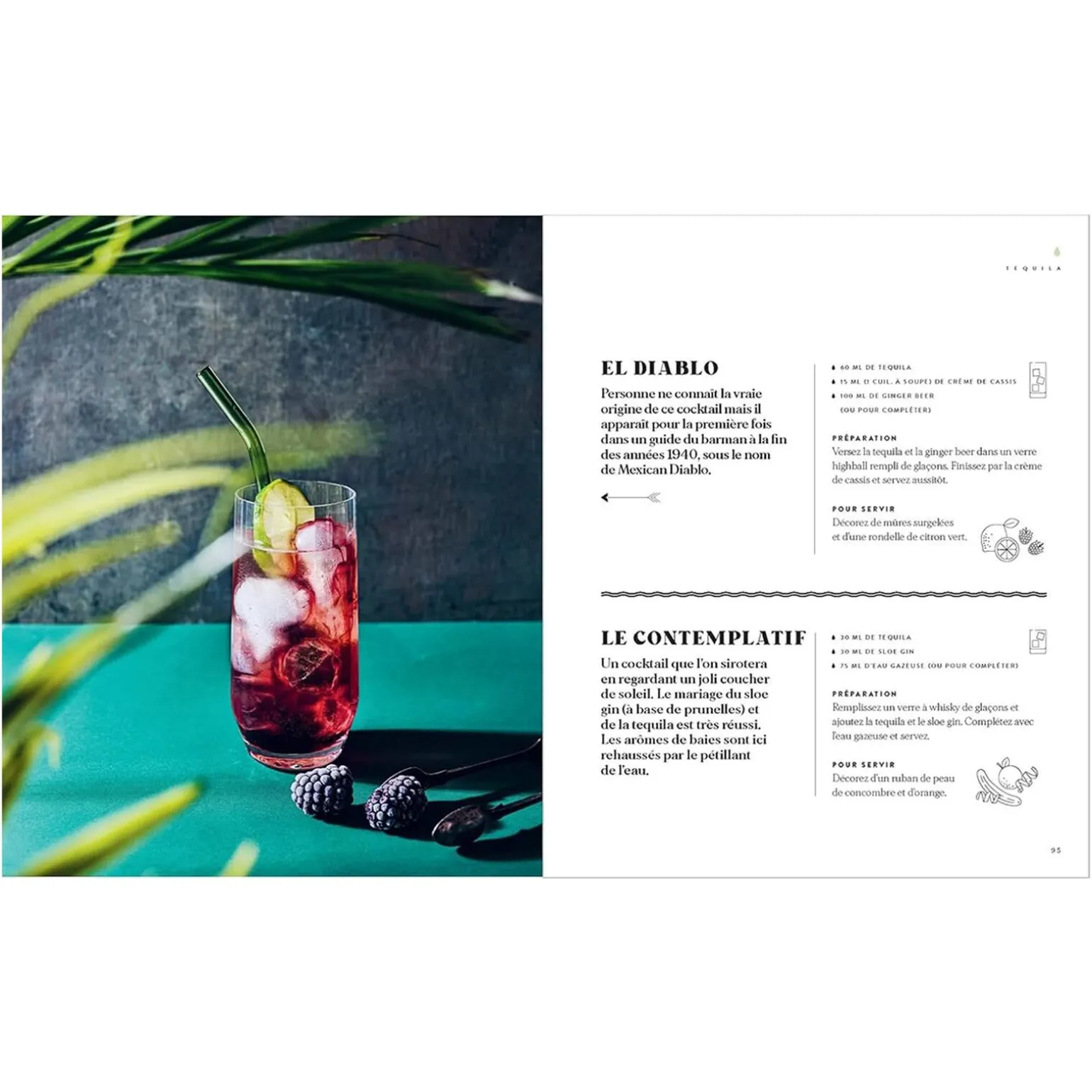 Livre culinaire COCKTAILS EN 3 INGREDIENTS - 4MURS
