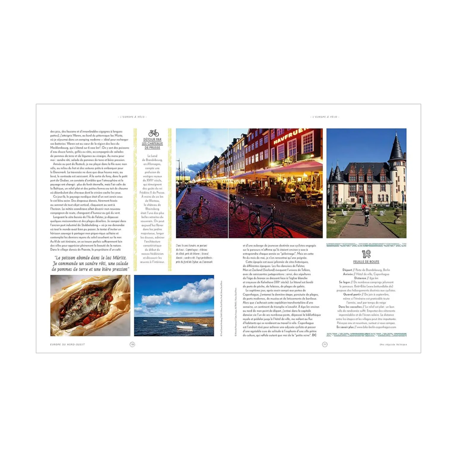 Lonely planet Livre voyage et nature L'EUROPE À VÉLO - 4MURS