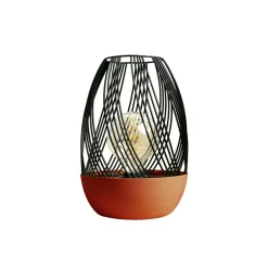 Lyoma Lampe à poser VOLUPT Noir, Terracotta 29 x 20 cm - 4MURS