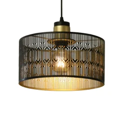 Lyoma Suspension LASER coloris noir / or 15 x 30 cm - 4MURS
