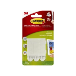 3M Fixation murale LANGUETTES TABLEAU MOYEN MODELE blanc - 4MURS