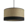 Metropolight Suspension RIO coloris noir er rafia 19 x 38 cm - 4MURS