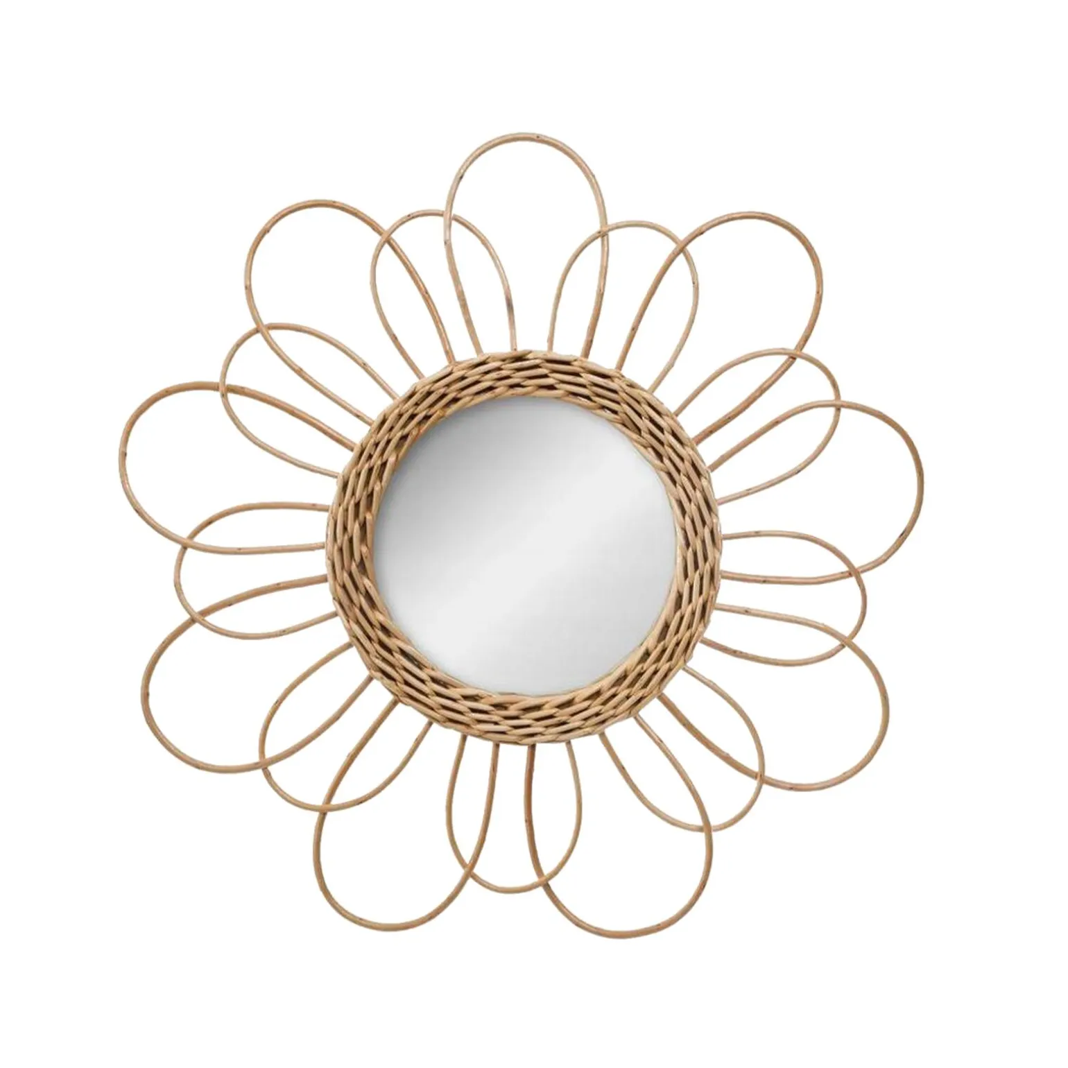 Miroir en rotin EPSYLONE - 4MURS