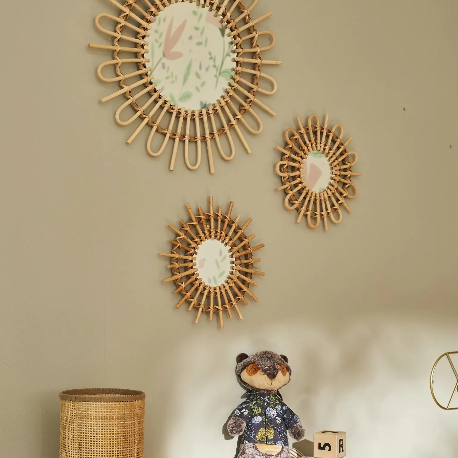 Miroir en rotin MATAHARI - 4MURS