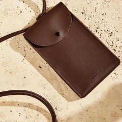 Monk & Anna Coque de téléphone POUCH MAHOGANY acajou - 4MURS