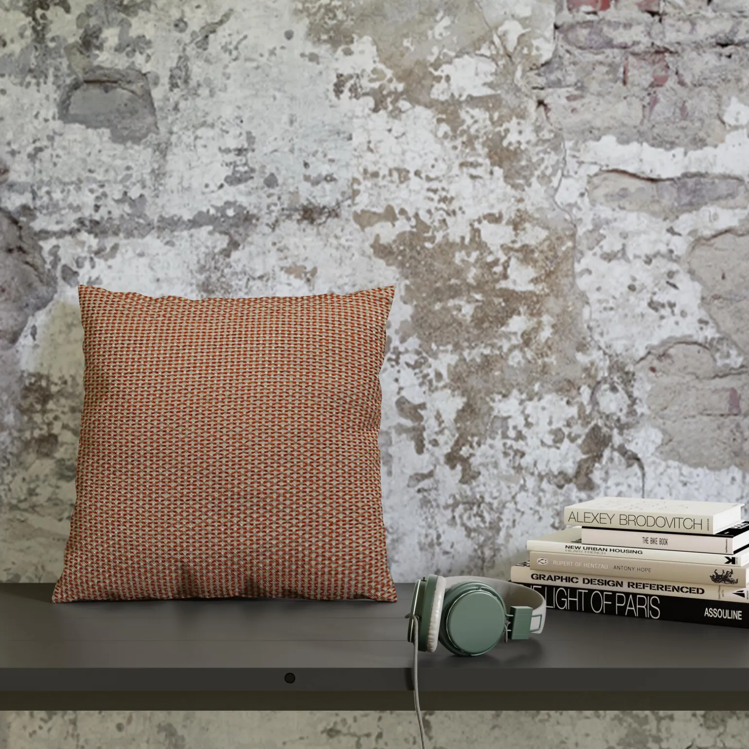 4MURS Coussin BLITZ coloris orange mandarine 45 x 45 cm - 4MURS