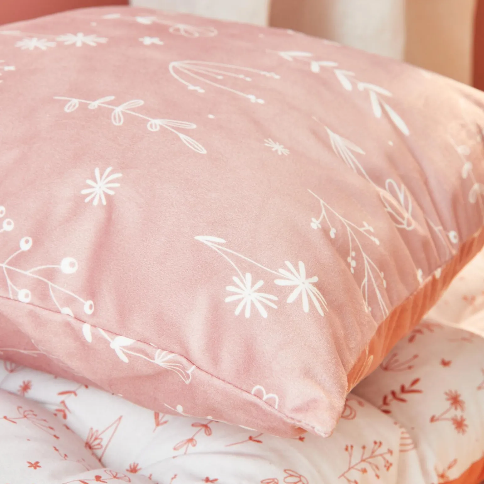 4MURS Coussin DOUCE coloris rose poudré 40 x 40 cm - 4MURS