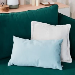 4MURS Coussin LANE coloris bleu glacier 30 x 50 cm - 4MURS