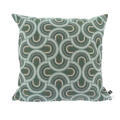 4MURS Coussin LIMOGES coloris vert sapin 45 x 45 cm - 4MURS