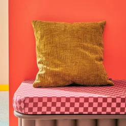 4MURS Coussin MEANDOR coloris jaune ocre 44 x 44 cm - 4MURS