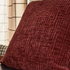 4MURS Coussin MEANDOR coloris rouge marsala 44 x 44 cm - 4MURS