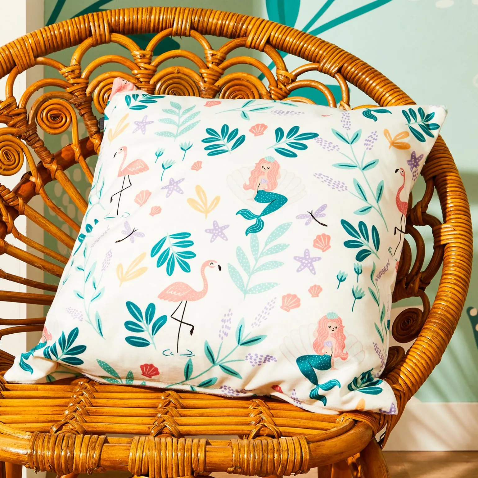 4MURS Coussin MERMAID coloris multicolore 40 x 40 cm - 4MURS
