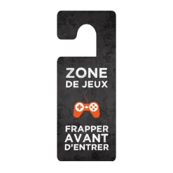 4MURS Déco de porte ZONE DE JEUX coloris noir - 4MURS