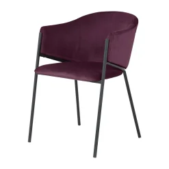 4MURS Fauteuil CYRUS coloris bordeaux - 4MURS