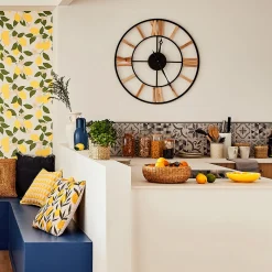 4MURS Horloge en bois CHARLY coloris pin - 4MURS