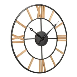 4MURS Horloge en bois CHARLY coloris pin - 4MURS