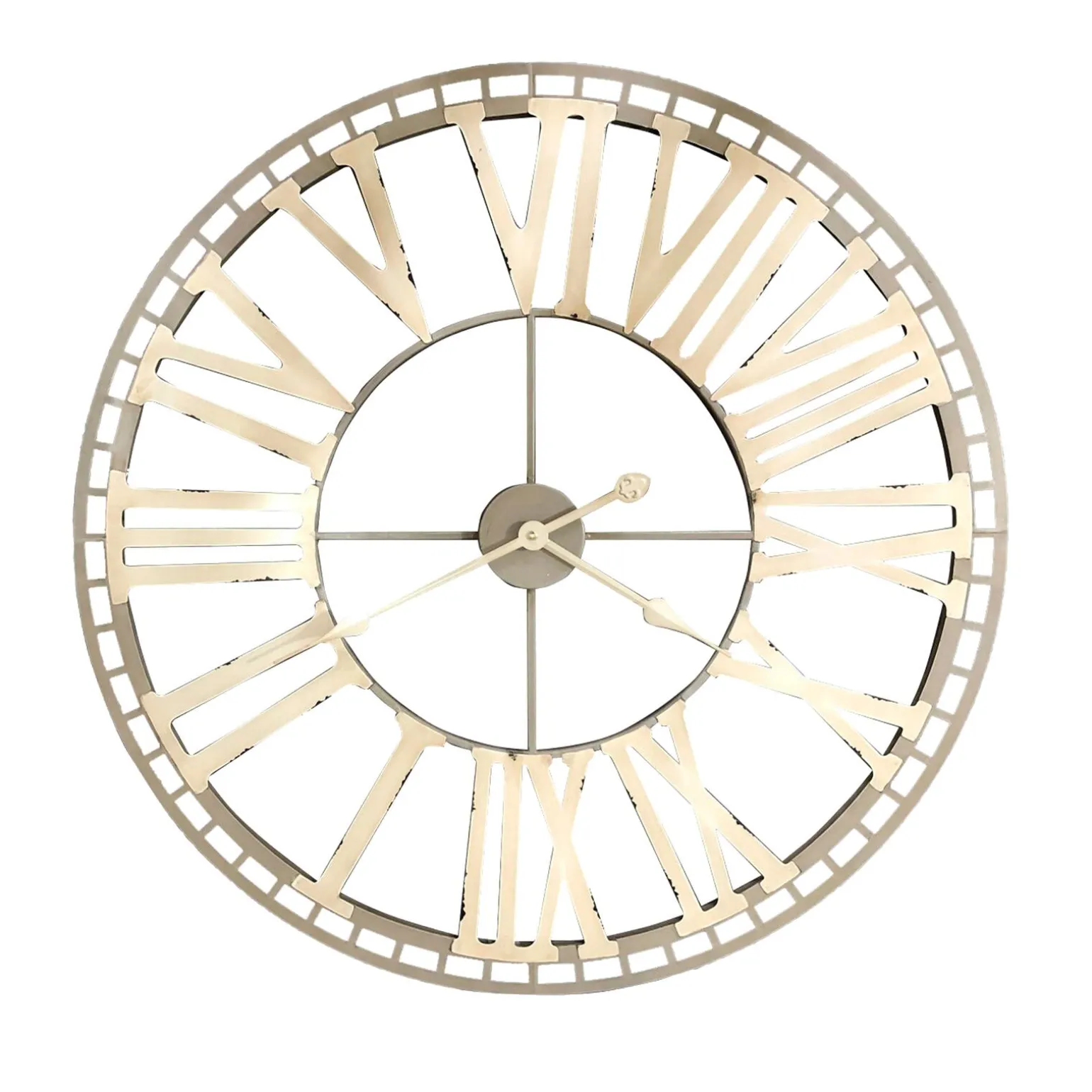 4MURS Horloge en métal NIMES coloris beige - 4MURS