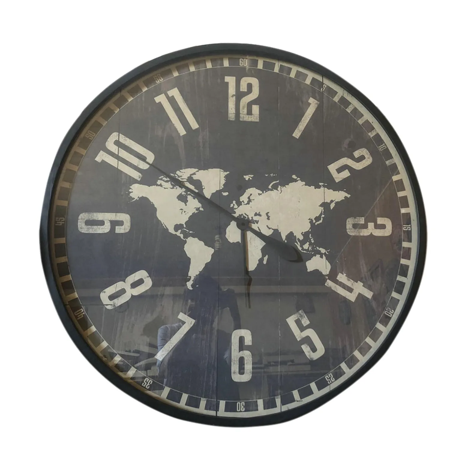 4MURS Horloge WORLD coloris noir - 4MURS