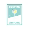 4MURS Image encadrée GIN TONIC 30 x 45 cm - 4MURS