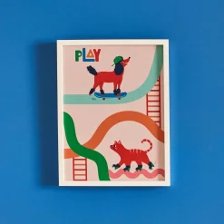 4MURS Image encadrée PLAY coloris multicolore - 4MURS